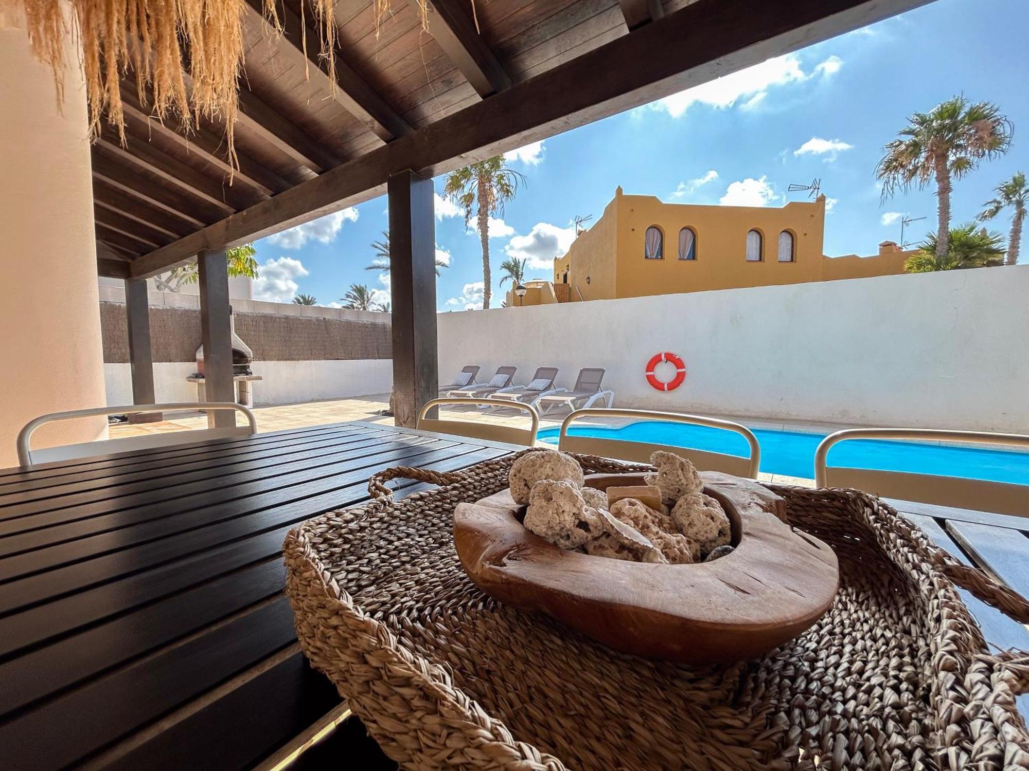 House Boho Palm With Private Heated Pool And Garden, 3 Bedrooms, Wi-Fi Corralejo Eksteriør billede
