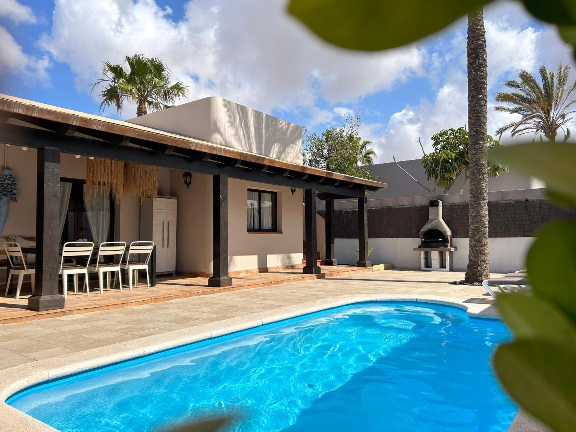 House Boho Palm With Private Heated Pool And Garden, 3 Bedrooms, Wi-Fi Corralejo Eksteriør billede