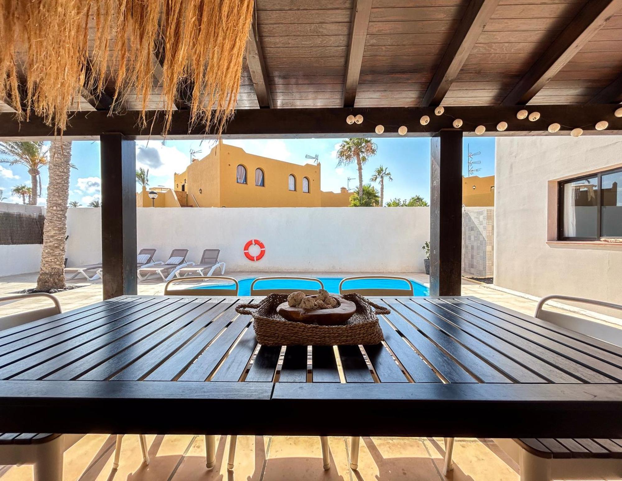 House Boho Palm With Private Heated Pool And Garden, 3 Bedrooms, Wi-Fi Corralejo Eksteriør billede